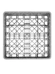Vaatwaskorf - 16 compartimenten - Grijs - H 10 x 50 x 50 CM - Kunststof - Vogue - F612 F612 €21.99 Afwaskorven voor bekerglazen