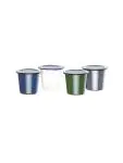 Sauspotje - 11.4 CL - 6 stuks - Blauw/Wit - Ø 6.5 x H 6 CM - Emaille - Olympia - DC383 DC383 €14.29 Schaaltjes en potjes