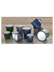 Sauspotje - 11.4 CL - 6 stuks - Blauw/Wit - Ø 6.5 x H 6 CM - Emaille - Olympia - DC383 DC383 €14.29 Schaaltjes en potjes