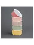 Ramekin - 14.5 CL - 12 stuks - Groen - Ø 9 x H 4.2 CM - Steengoed - Olympia - DC809 DC809 €23.73 Schalen