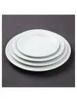 Bord - 12 stuks - Ø 16.5 x H 2 CM - Porselein - Olympia - CF360 CF360 €23.99 Borden
