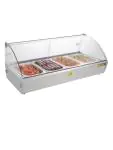Warmhoudvitrine - 4 x 1/3 GN - H 33.6 x 77.3 x 42 CM - 230 V - RVS/Glas - Buffalo - CW147 CW147 €367.00 Warmhoudvitrine