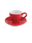 Schotel espressokop - 12 stuks - Rood - Ø 11.7 x H 2 CM - Steengoed - Olympia - GK085 GK085 €29.43 Kopjes & mokken