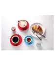 Schotel espressokop - 12 stuks - Rood - Ø 11.7 x H 2 CM - Steengoed - Olympia - GK085 GK085 €29.43 Kopjes & mokken