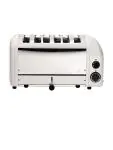 Broodrooster - 6 sleuven - Wit - H 22 x 46 x 21 CM - 230 V - Dualit - E975 E975 €343.90 Tosti / broodrooster apparatuur