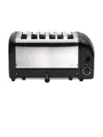 Broodrooster - 6 sleuven - Zwart - H 22 x 46 x 21 CM - 230 V - Dualit - E267 E267 €343.90 Tosti / broodrooster apparatuur