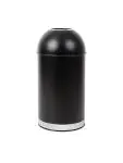 Afvalbak - 40 Liter - Zwart - Ø 36 x H 72 CM - RVS/Staal - Bolero - CW954 CW954 €72.74 Afvalbakken