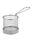 Fritesmand - Zwart - Ø 8 x H 8 CM - RVS - Olympia - CE148 CE148 €11.49 Frituur accessoires