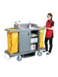 Huishoudwagen - 2 x 90 Liter - H 128.5 x 54 x 154 CM - Polypropyleen - Jantex - DL012 DL012 €570.00 Transportwagens