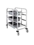 Afruimwagen - H 90 x 82 x 44 CM - RVS - Vogue - DK738 DK738 €186.61 Serveerwagens