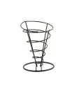 Frietzakhouder - Zwart - Ø 11.5 x H 17.5 CM - RVS - Olympia - CL319 CL319 €5.79 Presentatie