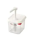 Sausdispenser - 1/6 GN - 2.6 Liter - H 19 x 17.6 x 16.2 CM - Polypropyleen - Araven - CR820 CR820 €28.49 Knijpflacons
