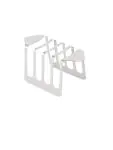 Toastrek - 4 sneden - H 6.5 x 12 x 8.5 CM - RVS - Olympia - DL239 DL239 €4.09 Tosti / broodrooster apparatuur