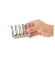 Toastrek - 4 sneden - H 6.5 x 12 x 8.5 CM - RVS - Olympia - DL239 DL239 €4.09 Tosti / broodrooster apparatuur
