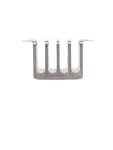 Toastrek - 4 sneden - H 6.5 x 12 x 8.5 CM - RVS - Olympia - DL239 DL239 €4.09 Tosti / broodrooster apparatuur