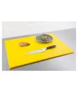 Snijplank - HDPE - Geel - H 1.2 x 60 x 45 CM - Hogedichtheidpolyethyleen - Hygiplas - J021 J021 €18.25 Snijbladen / planken