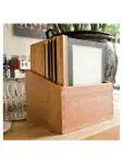 Menumappen set - A4 - 20 stuks - Zwart - H 33.7 x 30.1 x 24.6 CM - Hout - Securit - H759 H759 €315.00 Presentatie