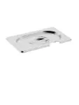 Deksel gastronormbak - Lepeluitsparing - 1/9 GN - H 3 x 17.6 CM - RVS - Vogue - CB176 CB176 €3.99 GN deksels rvs