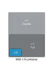 Deksel gastronormbak - Lepeluitsparing - 1/9 GN - H 3 x 17.6 CM - RVS - Vogue - CB176 CB176 €3.99 GN deksels rvs