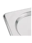 Deksel gastronormbak - Lepeluitsparing - 1/9 GN - H 3 x 17.6 CM - RVS - Vogue - CB176 CB176 €3.99 GN deksels rvs