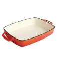 Ovenschaal - 2.8 Liter - Oranje - H 5.5 x 39 x 23.5 CM - Gietijzer - Vogue - GH322 GH322 €39.65 Ovenschalen