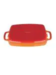 Ovenschaal - 2.8 Liter - Oranje - H 5.5 x 39 x 23.5 CM - Gietijzer - Vogue - GH322 GH322 €39.65 Ovenschalen