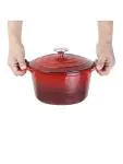 Braadpan - Rood - Ø 20.5 x H 12 CM - Gietijzer - Vogue - GH304 GH304 €42.75 Braadpan