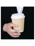 Deksel koffiebeker - 0.23 Liter - 1000 stuks - Ø 8 x H 1.6 CM - Kunststof - Fiesta - CE256 CE256 €48.99 Overige