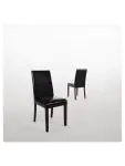 Horeca stoel - 2 stuks - Zwart - H 94 x 40.5 x 50 CM - Pu Leer/Berkenhout - Bolero - GF954 GF954 €254.99 Lederen stoelen