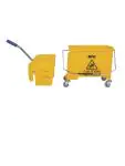Emmer - 20 Liter - Geel - H 48 x 28 x 35 CM - Jantex - F951 F951 €41.32 Schoonmaakwagen
