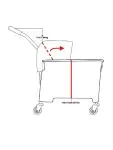 Emmer - 20 Liter - Geel - H 48 x 28 x 35 CM - Jantex - F951 F951 €41.32 Schoonmaakwagen