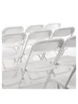Klapstoel - 10 stuks - Wit - H 80 x 44 x 48 CM - Staal/Polypropyleen - Bolero - GD387 GD387 €228.99 Kunststof stoelen