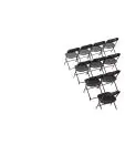 Klapstoel - 10 stuks - Zwart - H 80 x 44 x 48 CM - Staal/Polypropyleen - Bolero - GD386 GD386 €228.99 Kunststof stoelen