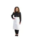 Kokssloof - Unisex - Regular Fit - Wit - 91.5 x 76.2 CM - Polyester/Katoen - Whites Chefs Clothing - A501 A501 €7.29 Schorten en sloven
