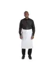 Kokssloof - Unisex - Regular Fit - Wit - 91.5 x 76.2 CM - Polyester/Katoen - Whites Chefs Clothing - A501 A501 €7.29 Schorten en sloven