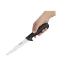 Fileermes - Zwart - H 2.5 x 3.5 x 30 CM - RVS - Hygiplas - C266 C266 €4.99 Keukenmessen