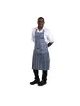 Waterdicht schort - Unisex - One Size - Blauw/Wit - 71.1 x 101.6 CM - Nylon - Whites Chefs Clothing - A580 A580 €9.99 Schorten en sloven