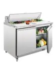 Saladette - 1/1 GN - 405 Liter - 2 deurs - H 109.7 x 122.5 x 76 CM - 230 V - RVS - Polar - GD882 GD882 €1,536.78 Saladette
