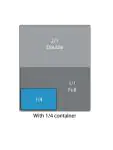 Deksel gastronormbak - Lepeluitsparing - 1/4 GN - H 3 x 26.5 CM - RVS - Vogue - CB174 CB174 €5.69 GN deksels rvs
