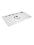 Deksel gastronormbak - Lepeluitsparing - 1/1 GN - H 3 x 53 x 32.5 CM - RVS - Vogue - CB170 CB170 €14.29 GN deksels rvs