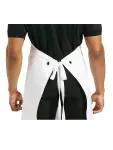 Halterschort - Unisex - XL - Wit - 91.5 x 106.6 CM - Polyester/Katoen - Whites Chefs Clothing - A522 A522 €9.59 Schorten en sloven