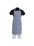 Halterschort - Unisex - Blauw/Wit - 71 x 78 CM - Polyester/Katoen - Whites Chefs Clothing - A554 A554 €11.69 Schorten en sloven