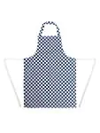 Halterschort - Unisex - Blauw/Wit - 71 x 78 CM - Polyester/Katoen - Whites Chefs Clothing - A554 A554 €11.69 Schorten en sloven