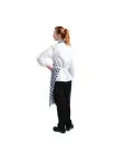Halterschort - Unisex - Blauw/Wit - 71 x 78 CM - Polyester/Katoen - Whites Chefs Clothing - A554 A554 €11.69 Schorten en sloven