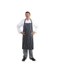 Halterschort - Unisex - XL - Donkerblauw/Wit - 90 x 104 CM - Polyester/Katoen - Whites Chefs Clothing - A662 A662 €14.89 Schorten en sloven