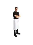 Sloof - Unisex - Regular Fit - Wit - 100 x 70 CM - Polyester/Katoen - Whites Chefs Clothing - B132 B132 €9.99 Schorten en sloven