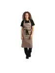 Halterschort - Unisex - Lichtbruin - 96.5 x 71.1 CM - Polyester/Katoen - Whites Chefs Clothing - B429 B429 €9.19 Schorten en sloven