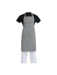 Schort - Unisex - Zwart/Wit - 71.1 x 96.5 CM - Polyester/Katoen - Whites Chefs Clothing - A275 A275 €11.69 Schorten en sloven