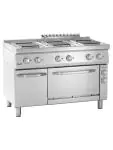 Fornuis - 6 Pits - Met oven - Gietijzer - Bartscher - 286347 286347 €4,789.00 Bartscher 700 line