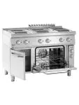 Fornuis - 6 Pits - Met oven - Gietijzer - Bartscher - 286347 286347 €4,789.00 Bartscher 700 line
